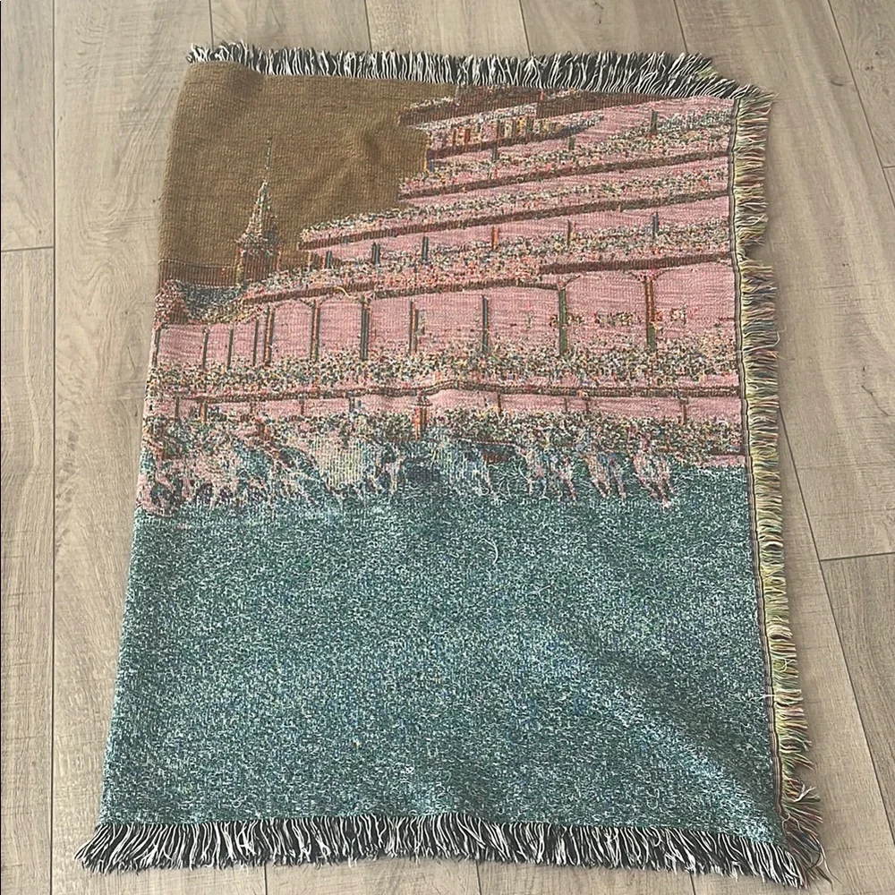 135 Kentucky Derby Churhhill Downs May 2 2009 Fringed Throw Blanket - Picture 5 of 5